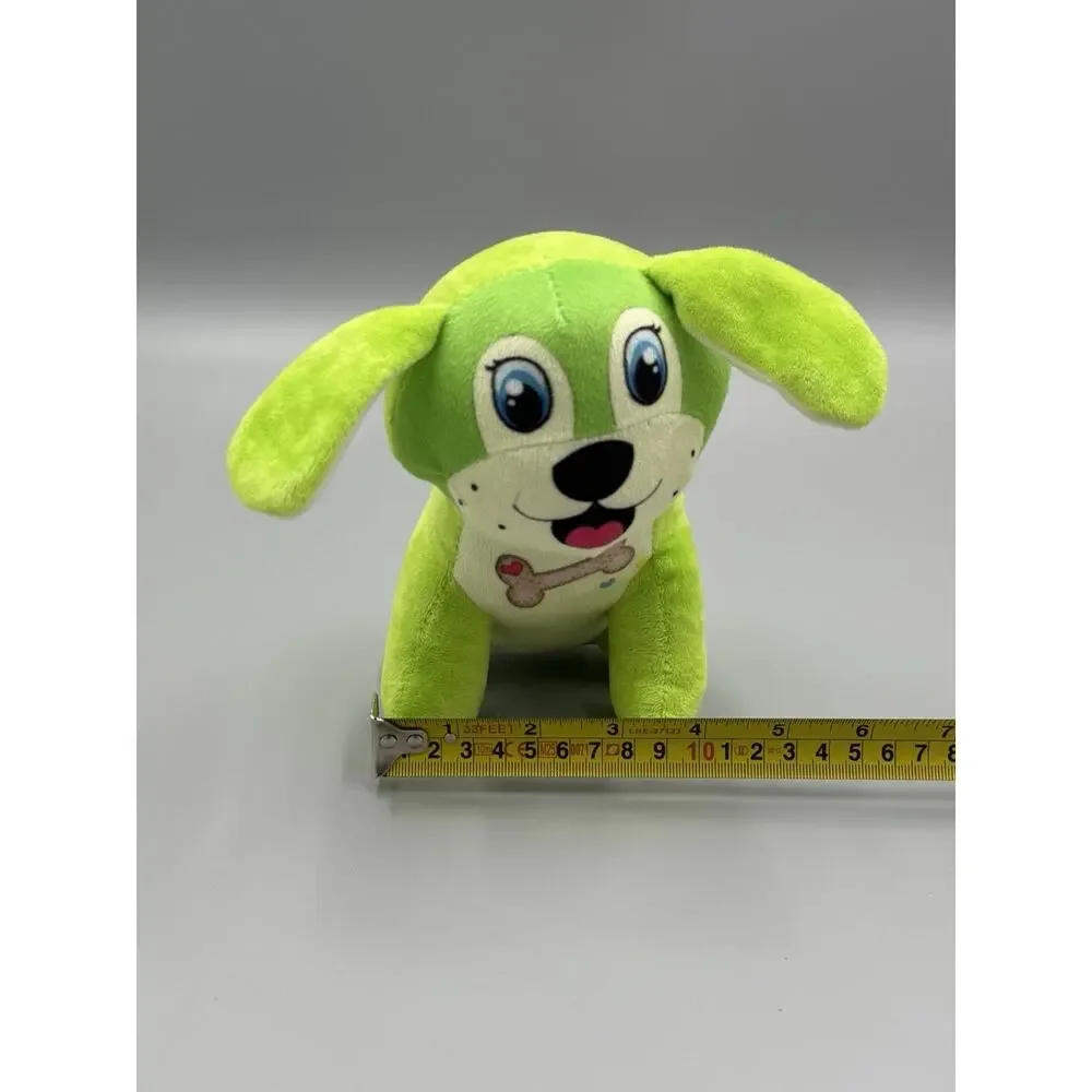 Livoti Toys Lime Mint Green Puppy Dog Plush 7 Inch Stuffed Animal